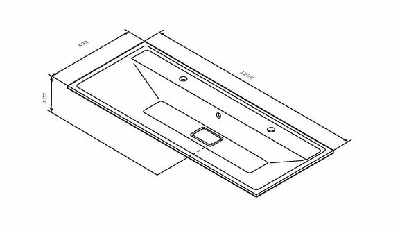 Мебельная раковина AM.PM Inspire 2.0 120 (приобретается в комплекте с тумбой)