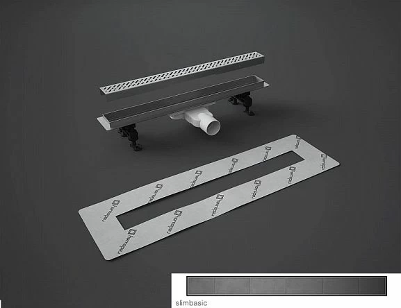 Душевой лоток Radaway 5L055S/5R055SB 550 Slim с основой под плитку 8-12 мм