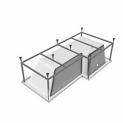 Каркас Vayer Options 165х85/70 L/R (приобретается в комплекте с ванной)