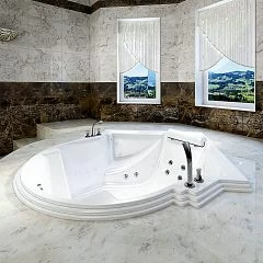 Встраиваемая акриловая ванна Fra Grande Монте-Карло 149х149 (без панели) (приобретается в комплекте только со сливом Radomir)