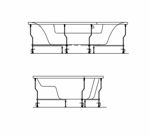 Каркас Kolpa-san Quat Loco 150х150 (приобретается в комплекте с ванной)