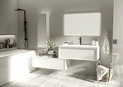 Комплект мебели MarkaOne Milacco 100П 1в.я. Pure White (верх)