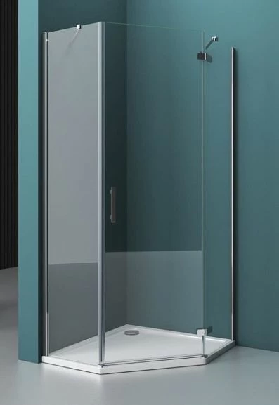 Душевой уголок BelBagno KRAFT-P-1-80-C-Cr-R 80*80*195 R без поддона