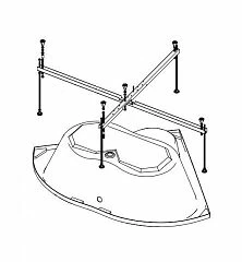 Каркас усиленный для угловых ванн Triton 120-130, универс. 5 опор