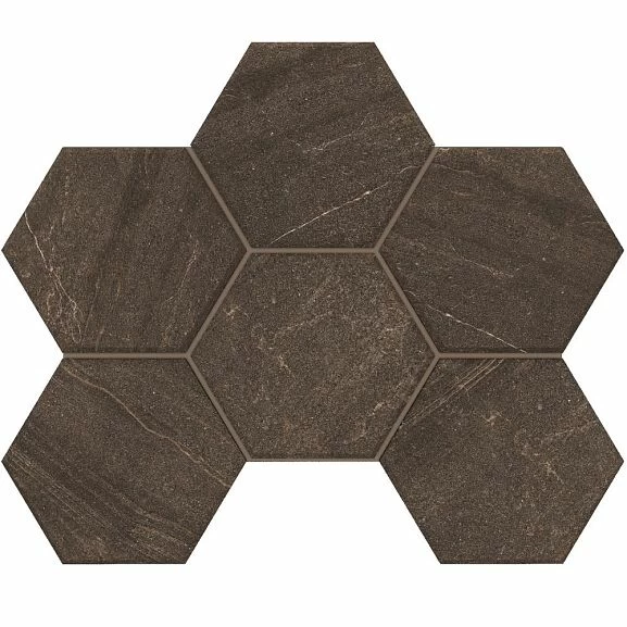 Мозаика Estima Gabbro GB04 Hexagon 25*28,5 неполированная