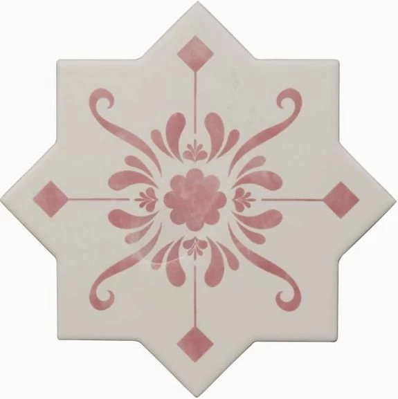 Керамогранит Cevica Becolors 13,25*13,25 Star Decoro Stencil Coral