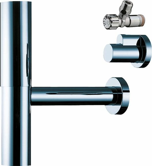 Сифон для раковины Hansgrohe Flowstar 52120000 с угловыми вентилями хром