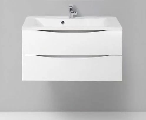 Тумба с раковиной BelBagno Marino-H60 90 Bianco Lucido (с раковиной BB900/450-LV-MR-PR)