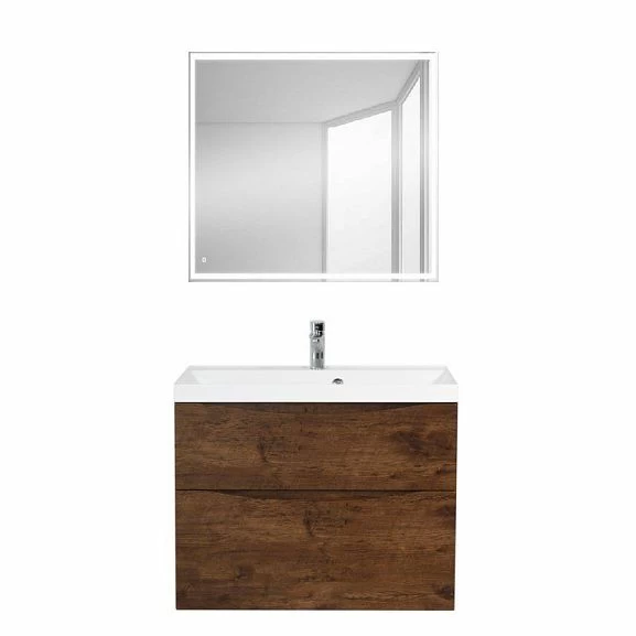 Комплект мебели BelBagno Marino-H60 80 Rovere Moro (с раковиной BB800/450-LV-MR-AST)