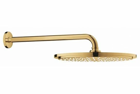 Верхний душ Grohe Rainshower 26066GL0 с кронштейном золото глянец