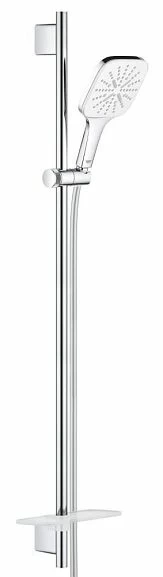 Душевая стойка Grohe Rainshower Smartactive 26586LS0 90см лейка 13см 3 режима хром/белый