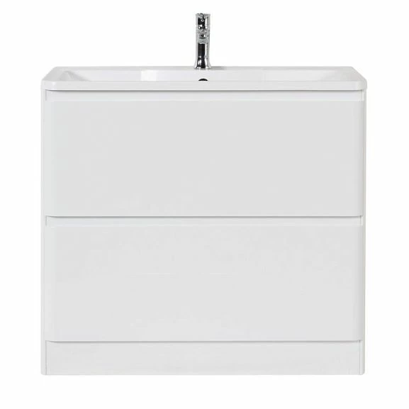 Тумба с раковиной BelBagno Albano 80 Bianco Lucido напольная