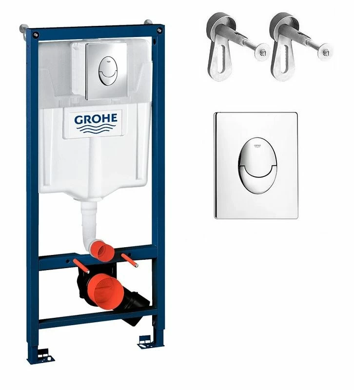 Инсталляция grohe rapid sl с кнопкой хром. Grohe Rapid SL [38721001]. Grohe Rapid SL 38721001 3. Grohe Rapid SL комплектация. 3884000 Грое инсталляция.