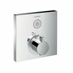 Внешняя часть для термостата Hansgrohe Shower Select 15762000 с клапаном для верхнего душа