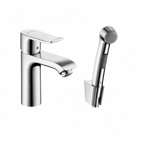 Смеситель Hansgrohe Metris 31285000 для раковины с гигиеническим душем