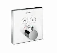 Внешняя часть для термостата Hansgrohe Shower Select 15738400 для 2 потребителей белый