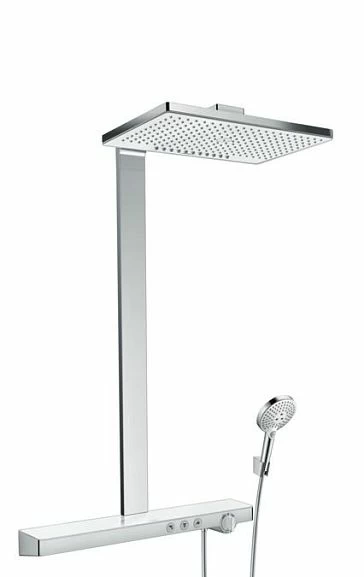 Душевая стойка Hansgrohe Rainmaker Select 460 с верхним душем и термостатом на 3 потребителей