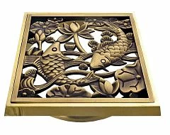 Дизайн-решетка Bronze DE Luxe Рыбы