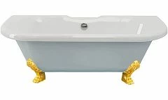 Ванна из искусственного камня Esse Capri 170х75 ножки золото (комплект)