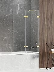 Душевая шторка на ванну New Trendy Avexa Gold Shine EXK-2187 120*150 R