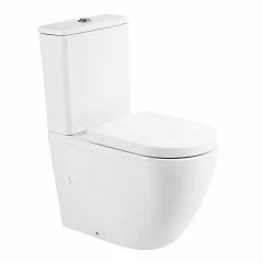 Унитаз-компакт BelBagno Sfera-R BB2141CPR безободковый, P-trap, с крышкой-сиденьем BB865SC