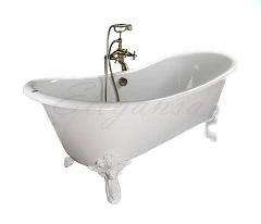 Чугунная ванна Elegansa Nadia White 180х80 с комплектом ножек