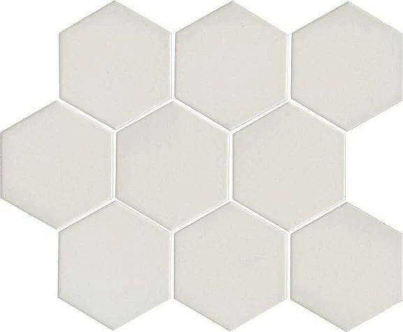 Керамогранит Kerama Marazzi Кальсада SG1011N 31*37 мозаичный из 9 частей 10,4*12 белый матовый