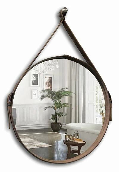 Зеркало Silver Mirrors Капитан 51 ремень коричневая кожа