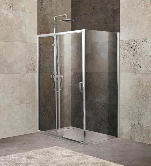 Душевой уголок BelBagno UNIQUE-AH-1-120/135-80-C-Cr 120-135*80*190 L/R без поддона