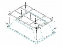 Каркас для ванны Cezares Plane Duo 190х145 (приобретается в комплекте с ванной)