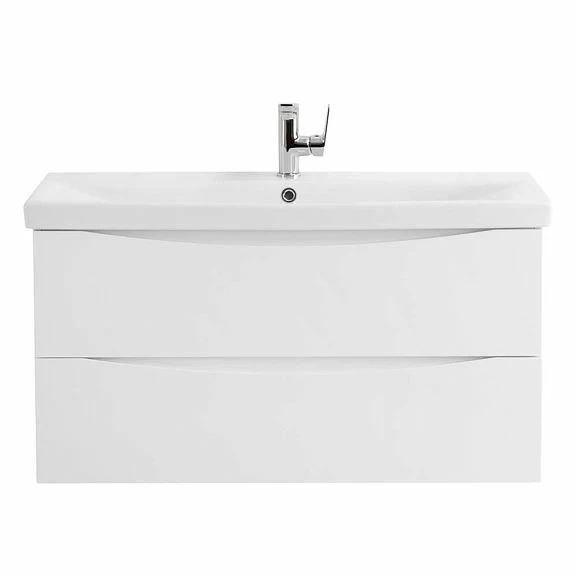 Тумба с раковиной BelBagno Marino-Cer 100 Bianco Lucido