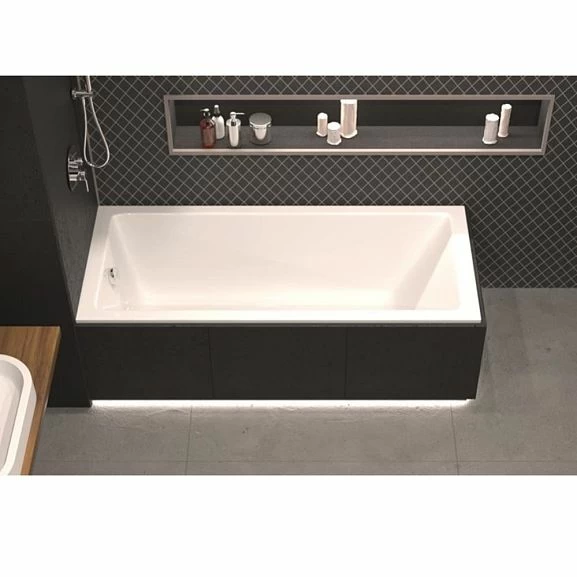 Встраиваемая акриловая ванна Whitecross Wave Slim 140х70