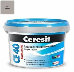 Затирка Ceresit CE40 Aquastatic №07 серая 2кг