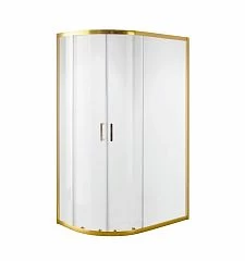 Душевое ограждение Niagara Nova NG-6421-08 GOLD 120*80*195 L/R полукруг, двери раздвижные без поддона