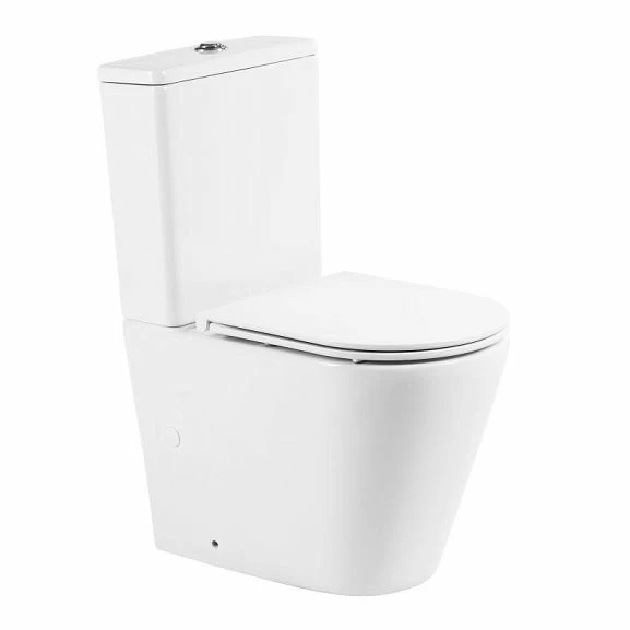 Унитаз-компакт BelBagno Flay-R BB2149CPR 35,5*60,5 безободковый с крышкой-сиденьем микролифт BB870SC