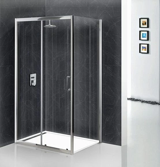 Душевой уголок BelBagno UNO-195-AH-1-120/90-C-Cr 120*90*198 L/R (с поддоном TRAY-AS-AH 120*90*3 черный матовый)