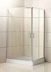 Душевой уголок BelBagno UNO-195-AH-2-100/90-C-Cr 100*90*198 L/R (с поддоном TRAY-AS-AH 100*90*3 белый матовый)