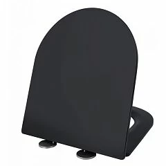 Крышка-сиденье Esbano Azalea/Clavel 36*42,5 микролифт черная глянец