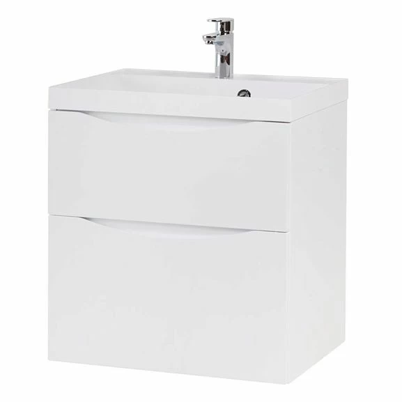 Тумба с раковиной BelBagno Marino-H60 70 Bianco Lucido