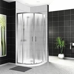 Душевой уголок BelBagno UNO-195-R-2-90-CH-Cr 90*90*210 с поддоном TRAY-BB-R-90-550-15-W