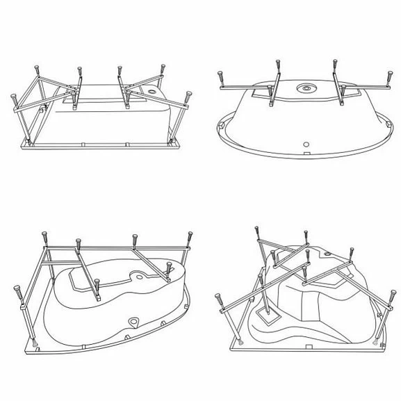 Каркас для ванны Excellent MR-02 универсальный с установкой