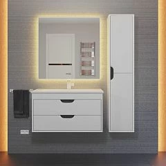 Комплект мебели Uperwood Modul 80 белый/графит матовый