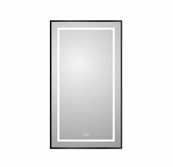 Зеркало BelBagno Kraft SPC-KRAFT-500-900-LED-TCH-WARM-NERO 50*90 черное с Led-подсветкой и функцией антизапотевания