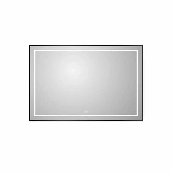 Зеркало BelBagno Kraft SPC-KRAFT-1200-800-LED-TCH-WARM-NERO 120*80 черное с Led-подсветкой и функцией антизапотевания