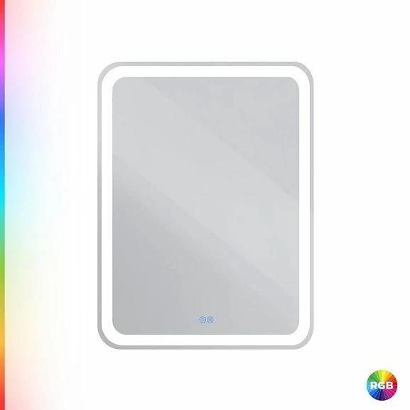 Зеркало Cezares Multicolore CZR-SPC-MC-600-800-RGB-TCH 60*80 со встроенной разноцветной подсветкой RGB