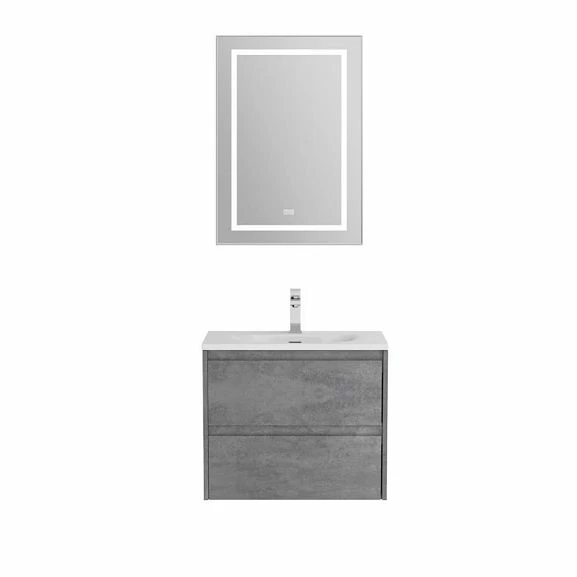 Комплект мебели BelBagno Kraft 39 70 подвесной Cemento Grigio (раковина BB-8099-3-70)