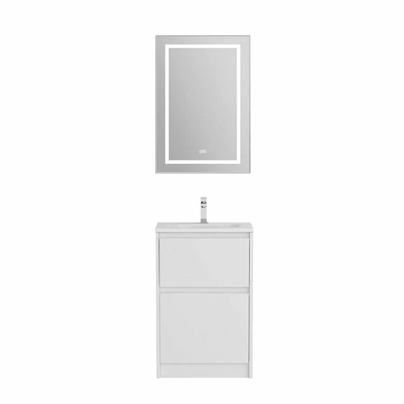 Комплект мебели BelBagno Kraft 39 50 напольный Bianco Opaco (раковина BB-8099-3-50)