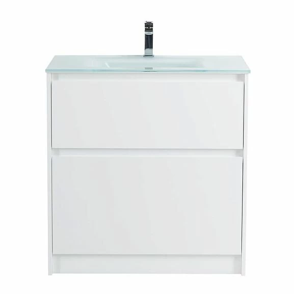 Тумба с раковиной BelBagno Kraft 80 напольная Bianco Opaco (раковина BB810/465-LV-VTR-BL)