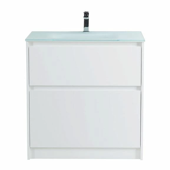 Тумба с раковиной BelBagno Kraft 80 напольная Bianco Opaco (раковина BB810/465-LV-VTR-BO)