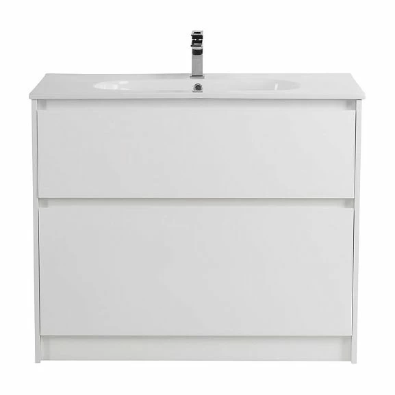 Тумба с раковиной BelBagno Kraft 100 напольная Bianco Opaco (раковина LOV-1000-LVB)